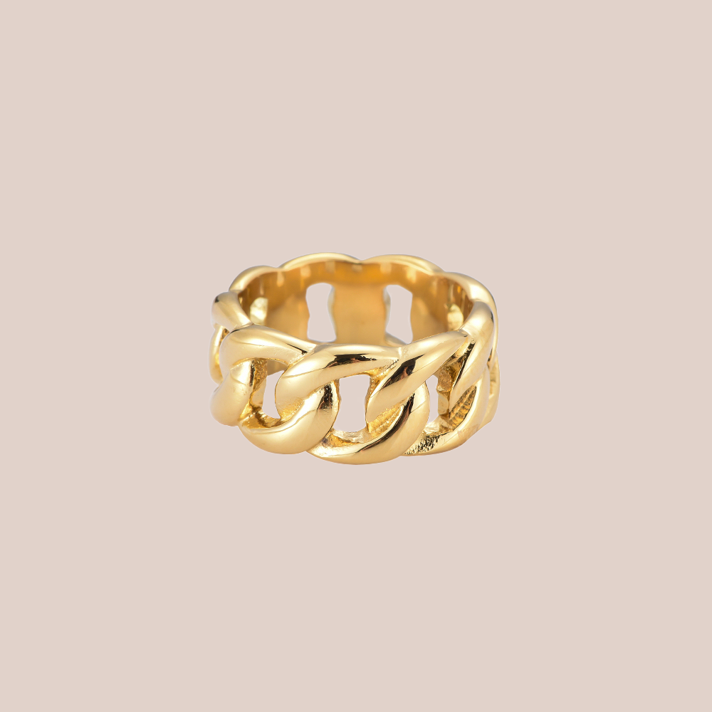 GOLD CHAIN RING