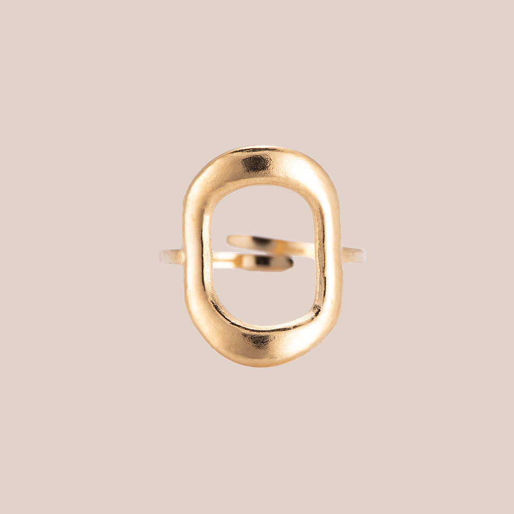 GOLD SQUARE RING