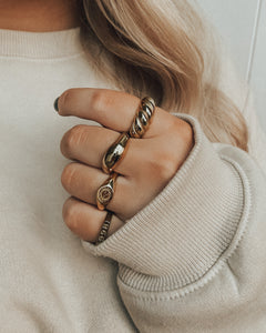 GOLD DOME RING