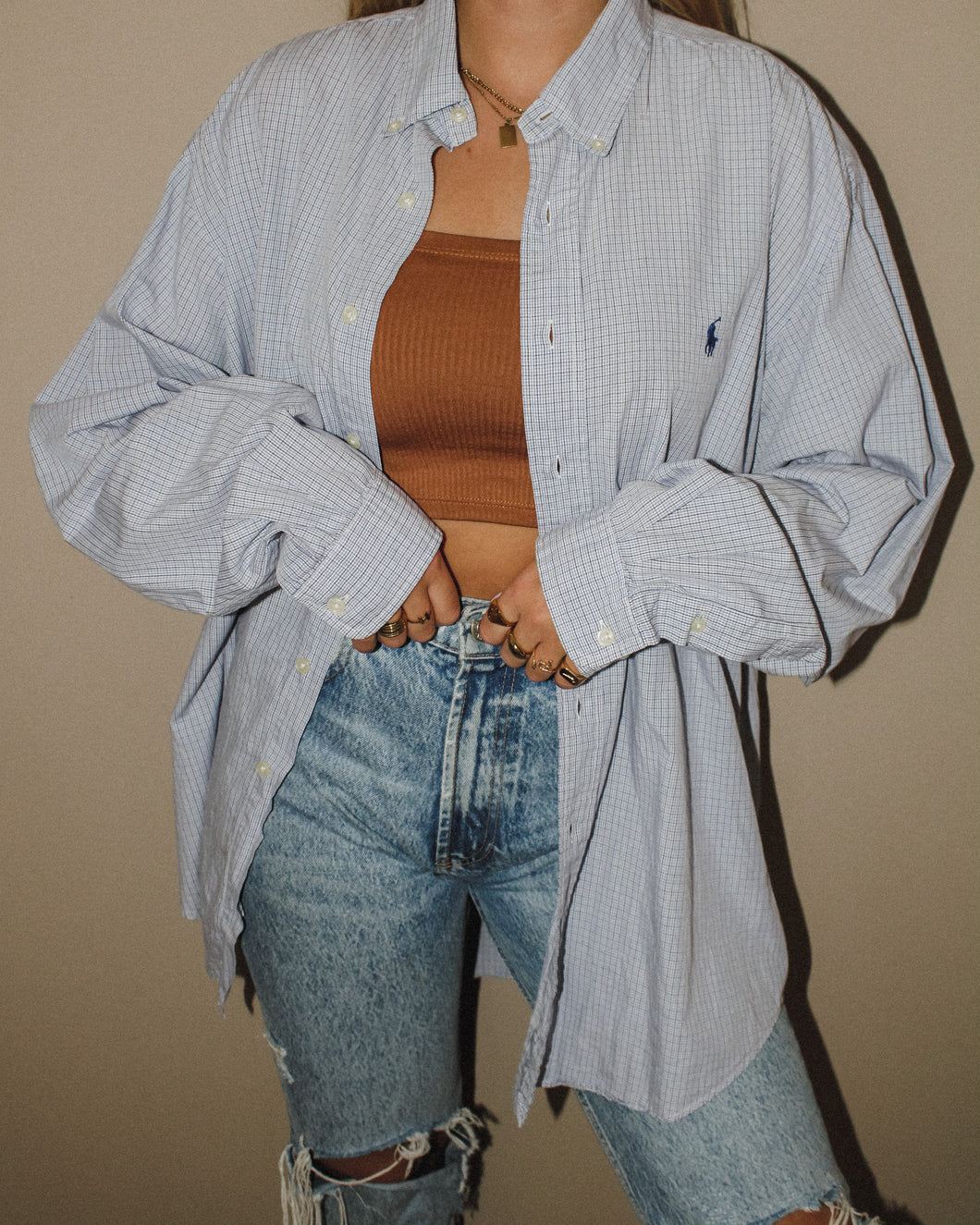 VINTAGE RALPH LAUREN CHECKED SHIRT
