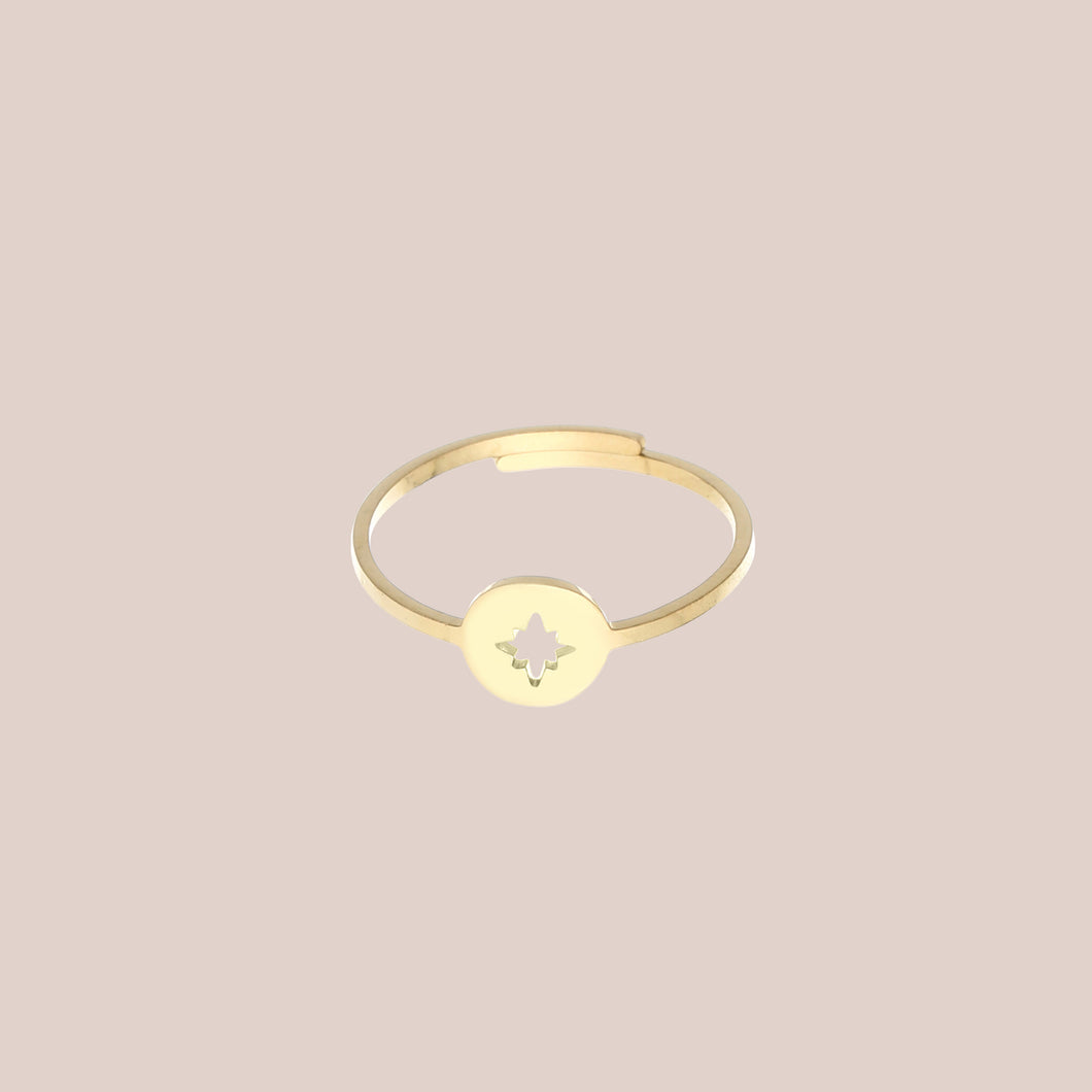 GOLD SHOOTING STAR RING