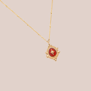 VINTAGE INSPIRED RED NECKLACE